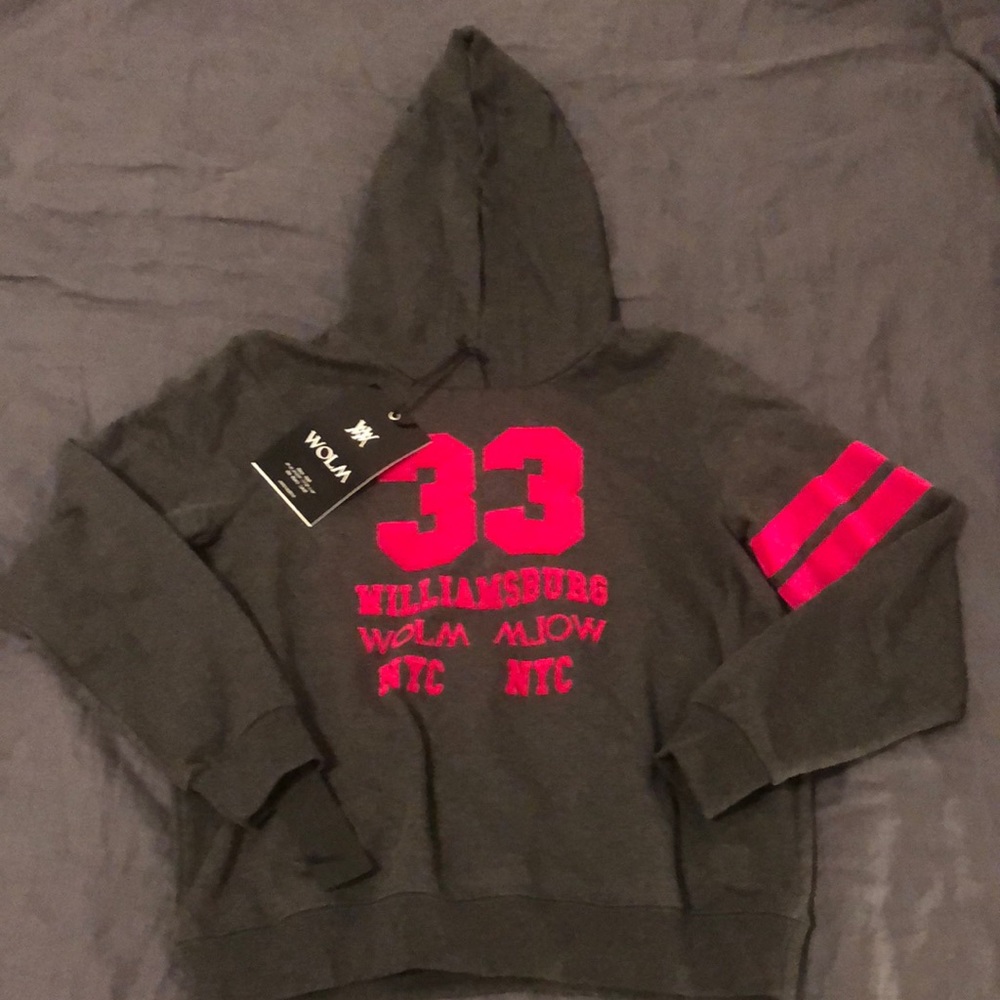 Dark Gray and Pink hoodie with #33 (NEW)